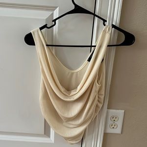 Medium scoop, neck crop top